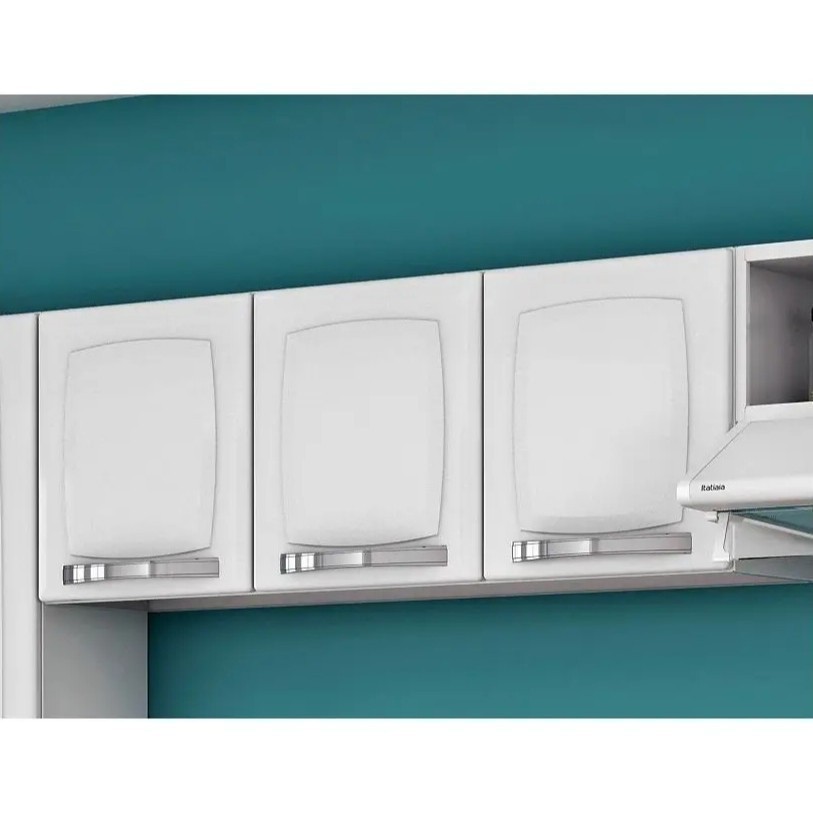 🏆 Armário Aéreo Cozinha 3 Portas Rose | Qualidade Premium + Envio Rápido em Oferta na Shopee