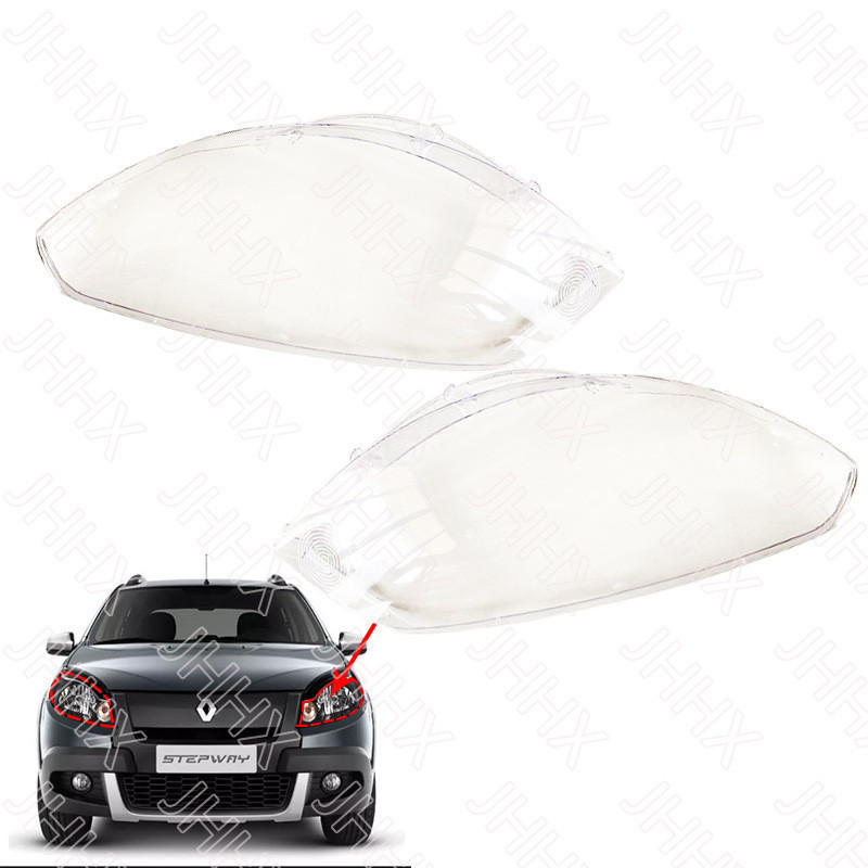 Sandero 2012 2013 2014 farol sombra transparente escudo da lâmpada sombra acessórios do carro acessórios de decoração