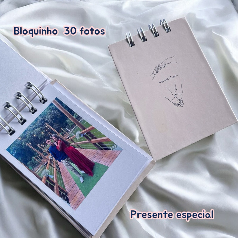 Mini Álbum de Fotos Personalizado – Presente dia das mães | Presente para namorado (a)