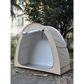 Estoque pronto Tenda de bicicleta bege para ciclismo ao ar livre, barraca de sala de armazenamento, barraca de motocicle