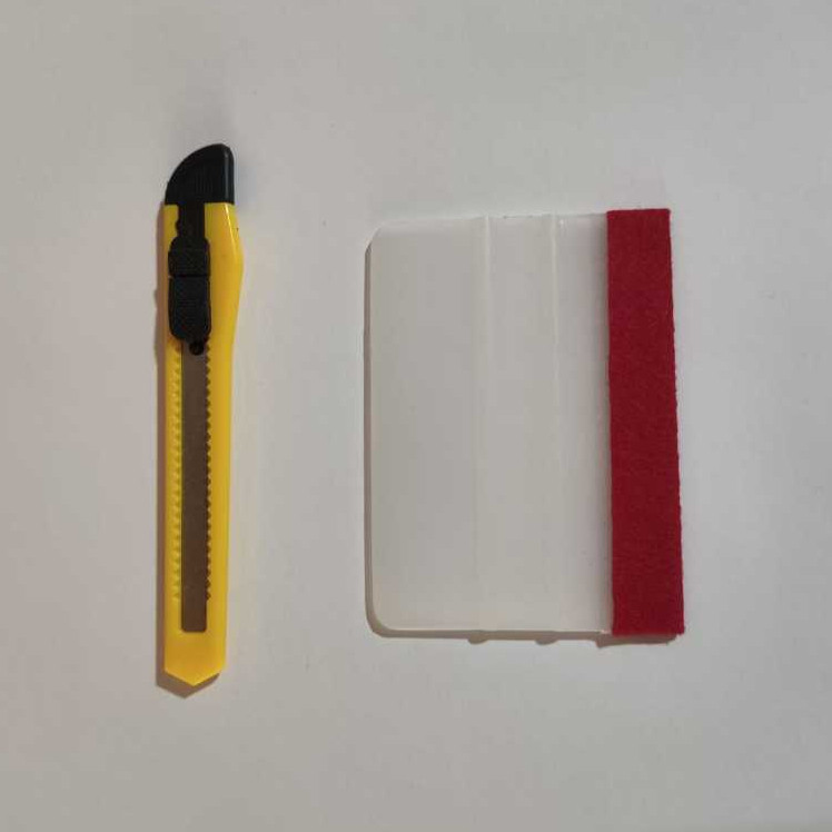 Kit Instalação Espátula com Feltro 2 em 1 + Estilete de Precisão