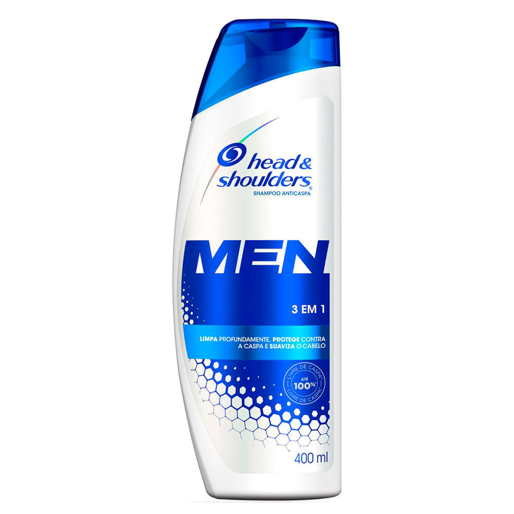 Shampoo Head & Shoulders 3 Em 1 Masculino 400ml em Oferta na Shopee