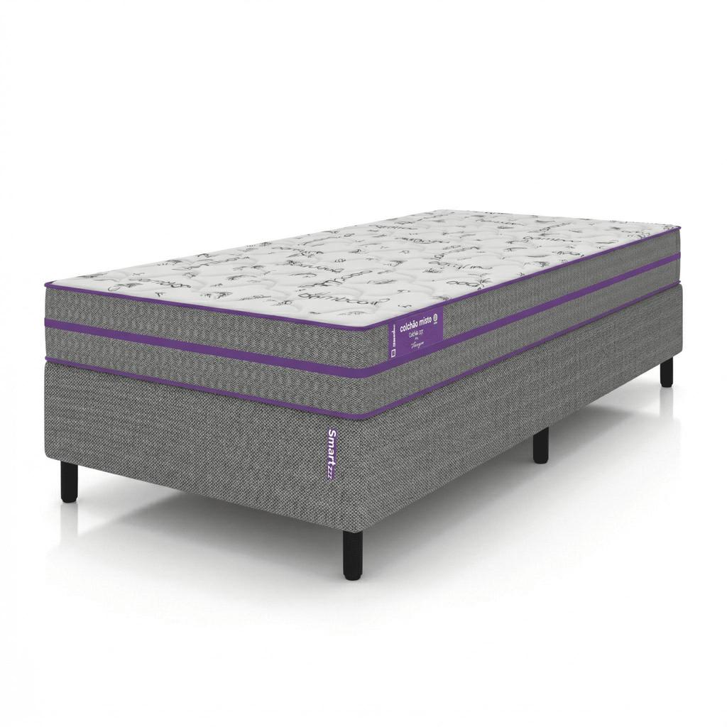 Cama Box Solteiro Ortopédico Extra Firme Ortovip Espuma D33 + EPS Plumatex 188x88x55