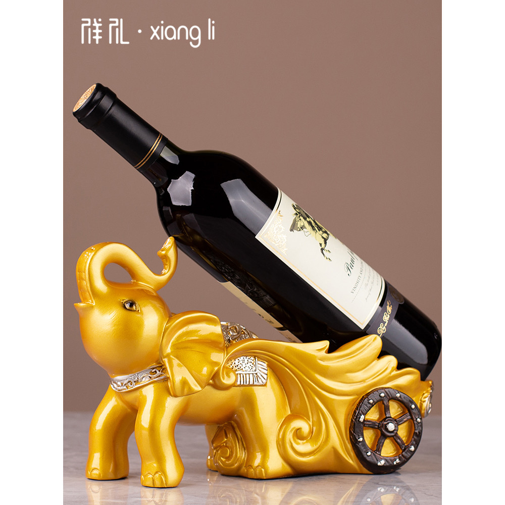 Elefante Rack de vinho decoração armário vinho decoração moderna sala estar TV gabinete criativo entrada decoração