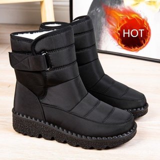 Botas Casuais Impermeáveis Femininas Quentes para o Inverno