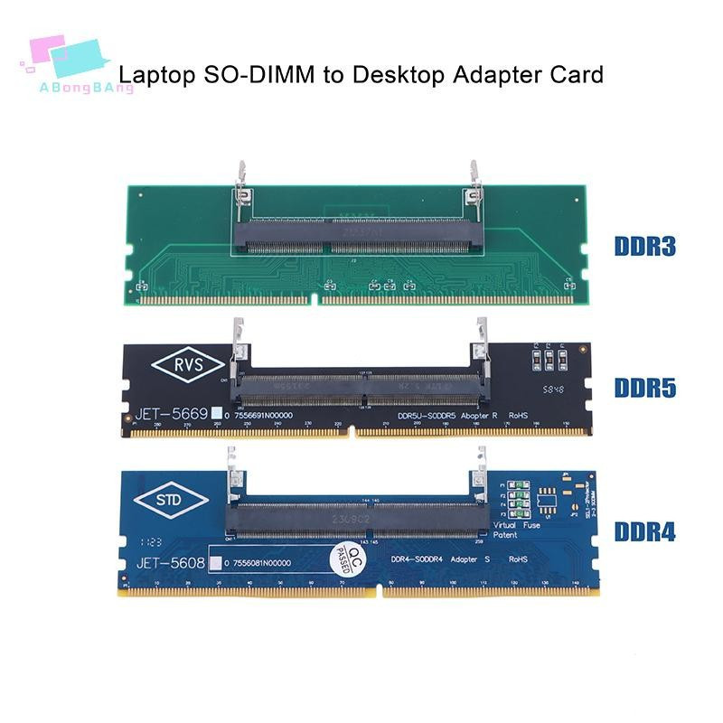 Adaptador Conversor de Memória RAM SO-DIMM para Desktop Abongbanghn DDR3 DDR4 DDR5 para Laptop