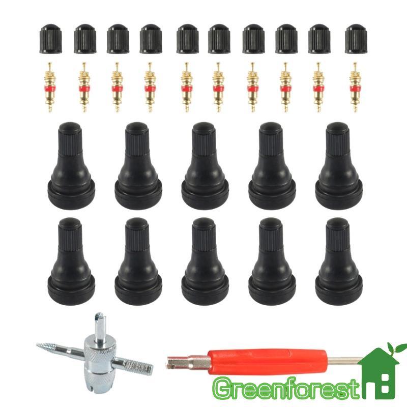 greenfor Design Ergonômico Abrangente 32 Conjunto Válvulas Núcleos Ferramenta Para Carro Motocicleta Rápido