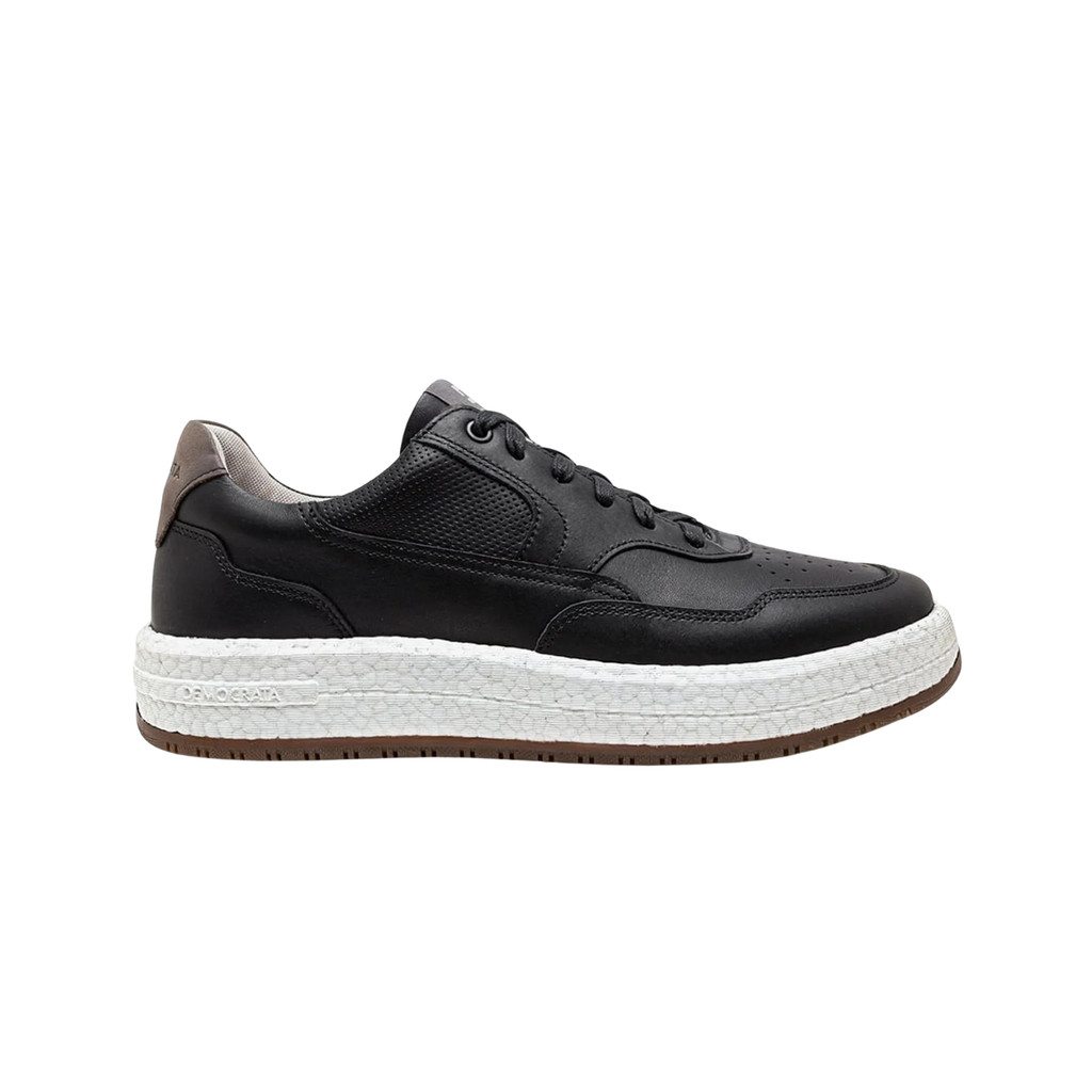 Tênis Masculino Democrata Couro Denim Drake Pulse