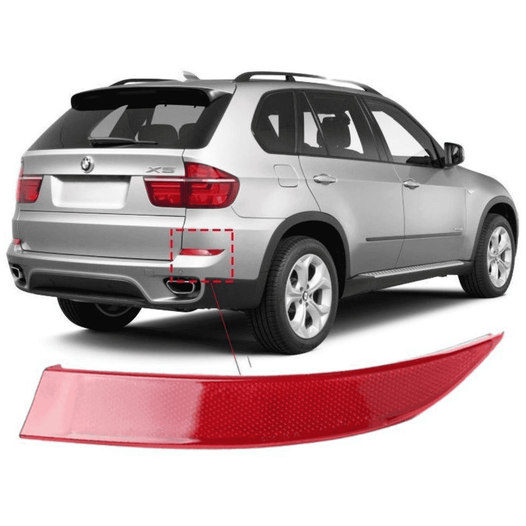 Olho de Gato Refletor Parachoque Traseiro BMW X5 35i 50i de 2011 a 2014 - Direito