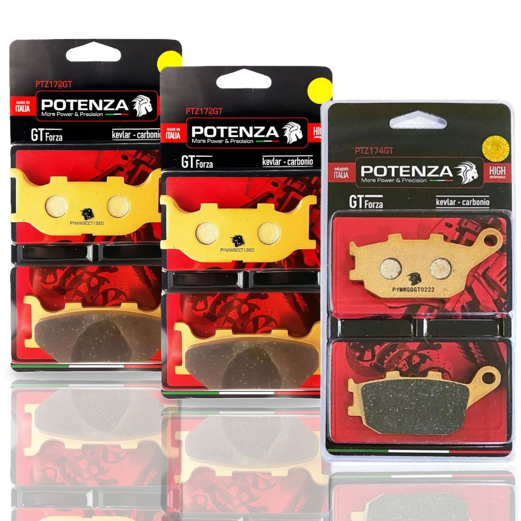 Kit Pastilhas de Freio Xj6 2013-2019 Potenza Gt Forza (Metálica)