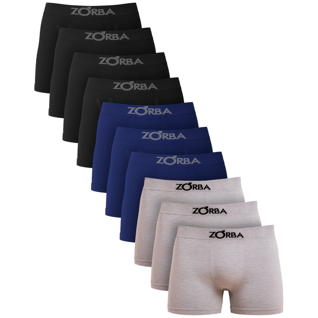 Kit Com 10 Cuecas Algodão Sem Costura Zorba em Oferta na Shopee