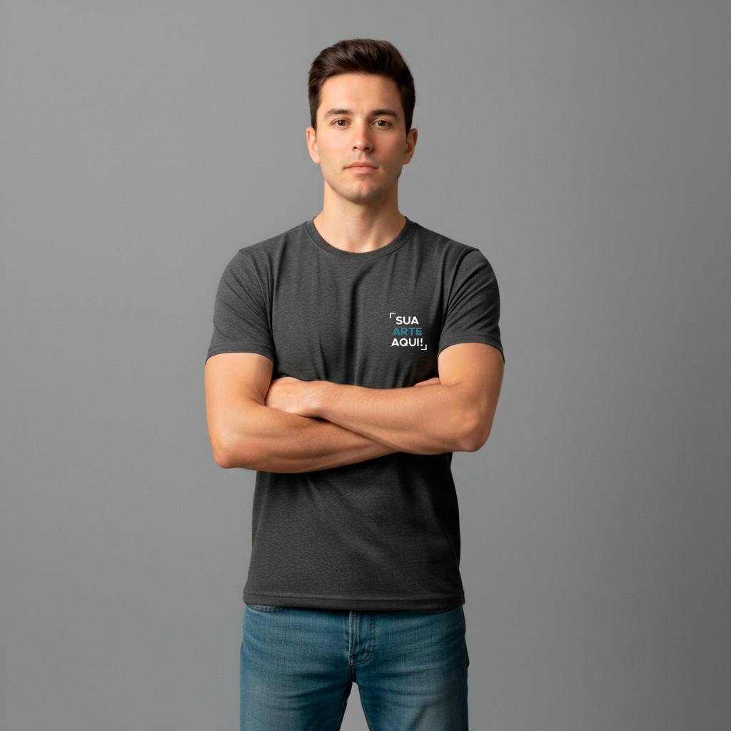 Camiseta Básica 100% Algodão Empresa Estampa Personalizada Camisa Casual Unissex Masculina Feminina Presente