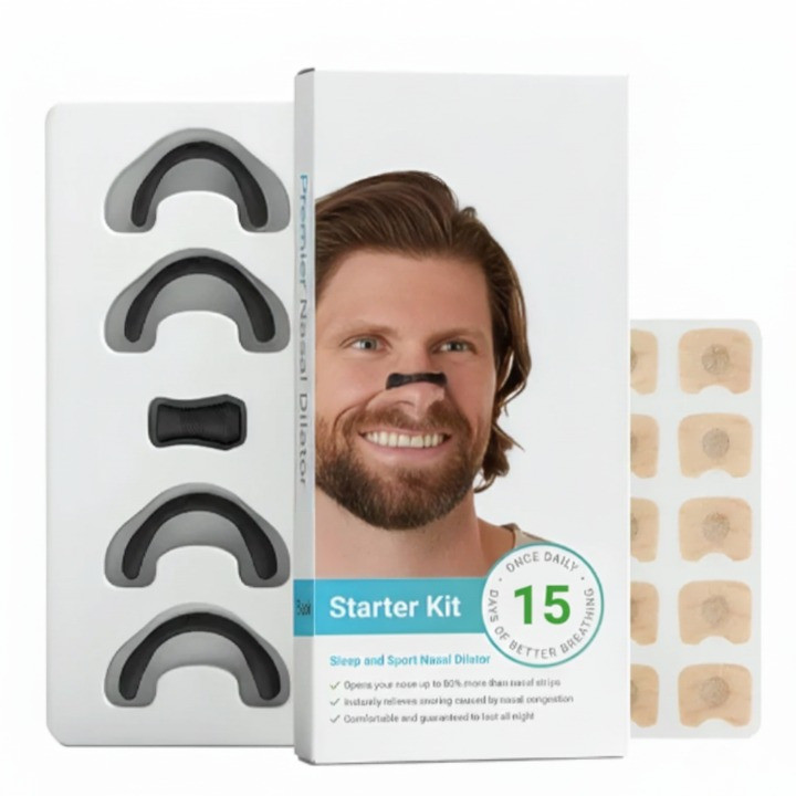 Kit 15 Dilatadores Nasais Magnético Fitas Nasais Para Melhorar a Respiração e Reduzir Ronco OMINI
