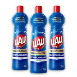 Kit 3un Multiuso 500ml UAU Desengordurante Lavanda