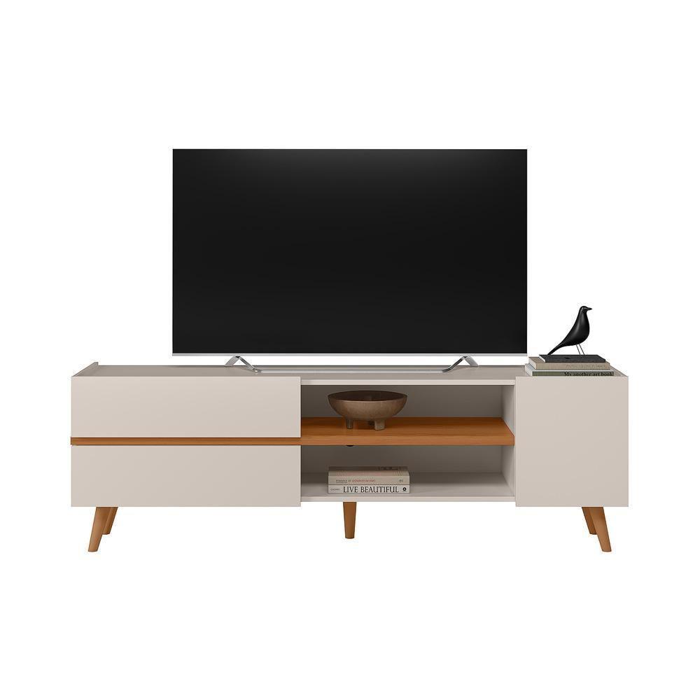 Rack Purus Para Tv Até 65 3 Portas - Colibri - Off White Matte Frejo em Oferta na Shopee