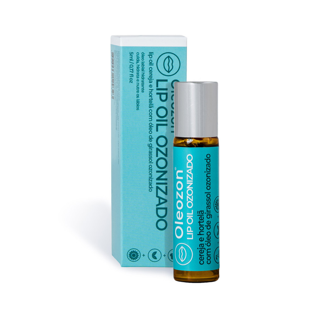 Lip Oil Ozonizado Hidratante Labial Cereja e Hortelã 5ml em Oferta na Shopee