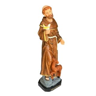 Imagem São Francisco de Assis em pé resina 20cm em Oferta na Shopee