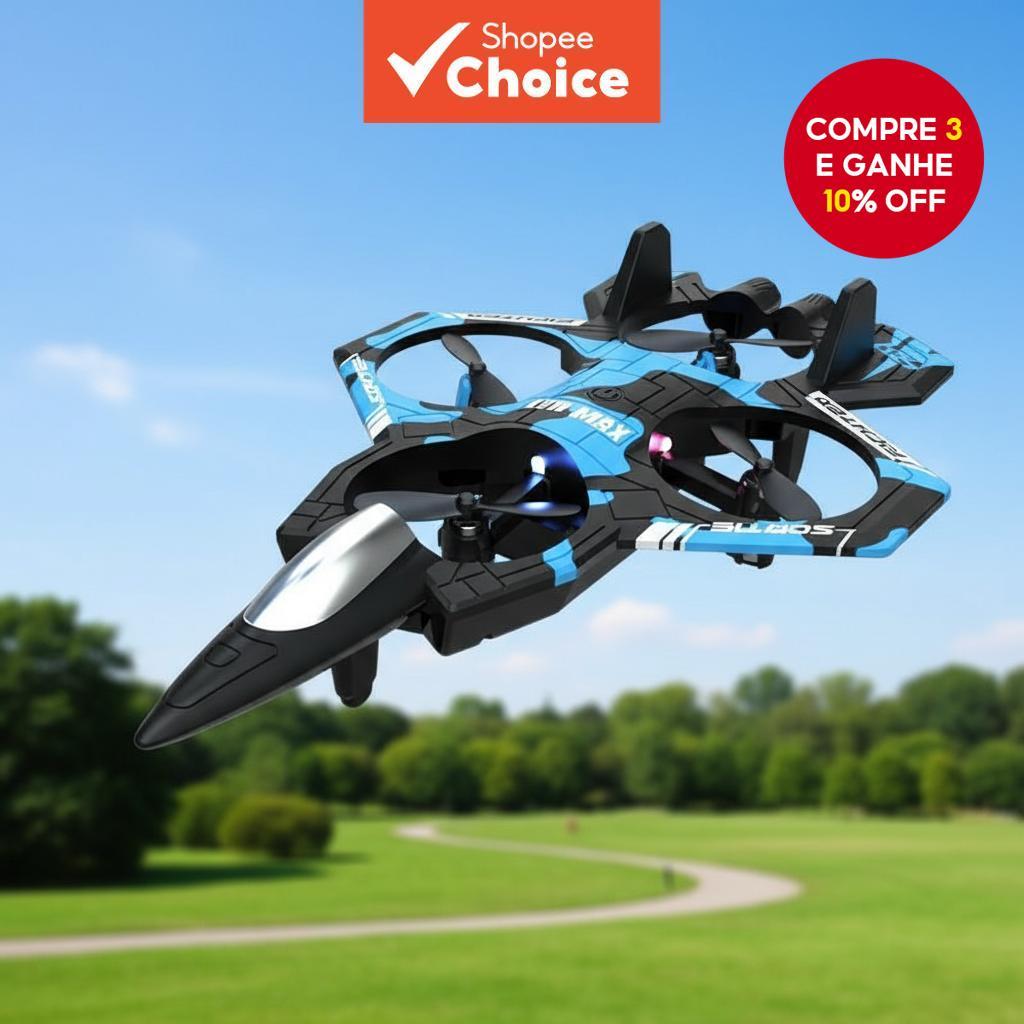  K500 Max Avião de Controle Remoto para Hobby, Planador, Jato de 2,4G, Helicóptero, Lutador, Drone com Luzes para Voos