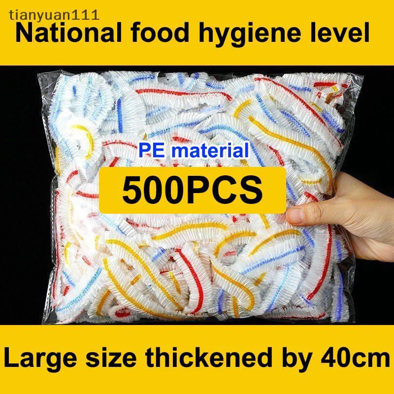 tianyuan111 100/500 Unidades De Plástico Descartável Para Cobertura De Alimentos Bolsa Filme Colorido De Qualidade Alime