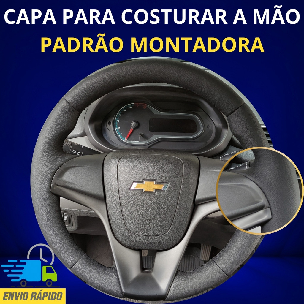 Capa Revestimento de Volante Costurada Onix/ Prisma até 2019