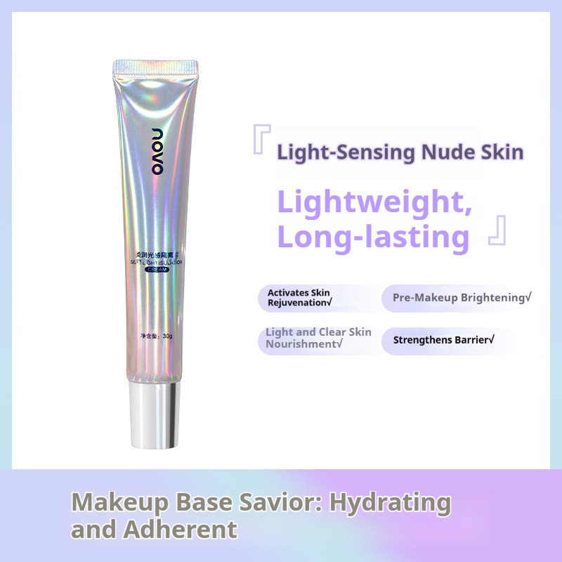 NOVO base creme luz sensação base hidratante controle de óleo poros invisíveis brilho Facial barato maquiagem Primer fem