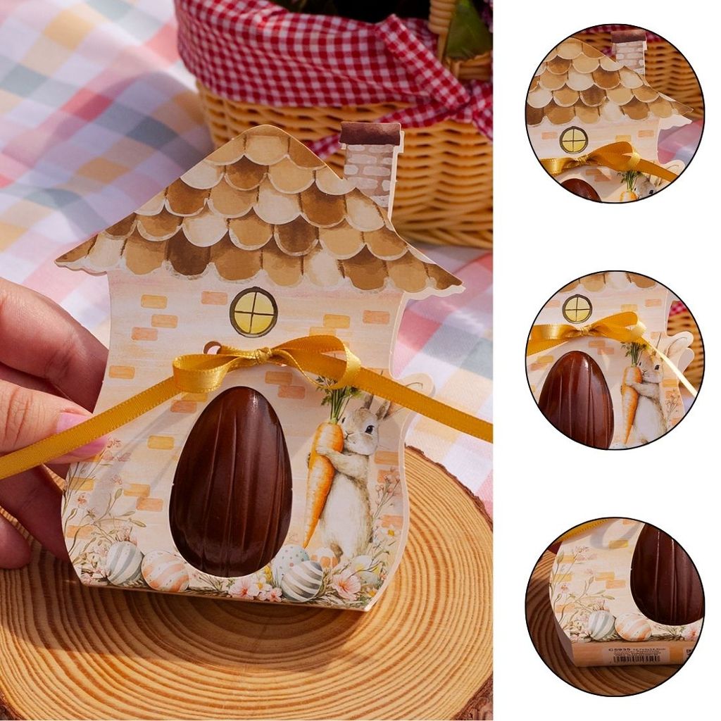 10 EMBALAGEM LEMBRANCINHA PÁSCOA CINTA P/ OVO 50G TOCA DO COELHO - PASCOA ENCANTOS 5935 ( IDEIA PÁSCOA 2026 )