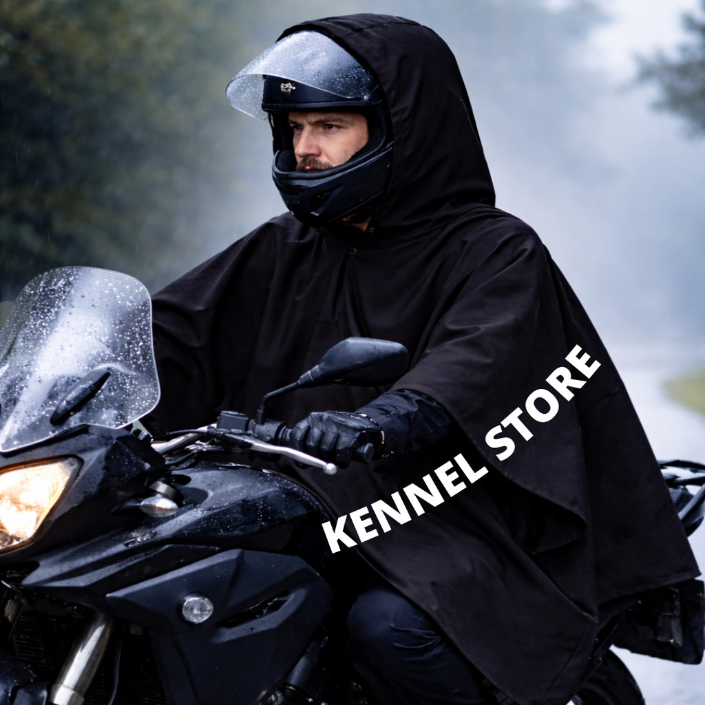 Capa de chuva impermeável motocicleta - longa, à prova de vento, cobertura ampla. Capa chuva moto