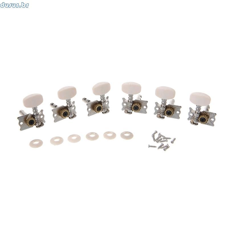 dusur9 6 Peças Afinação Guitarra Clássica, Afinadores Únicos, Chaves, Cabeças Máquina Cordas