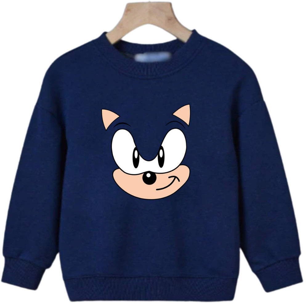 Moletom Infantil Gola Careca Estampas Desenho Animado Criança Video Game Flash Modas