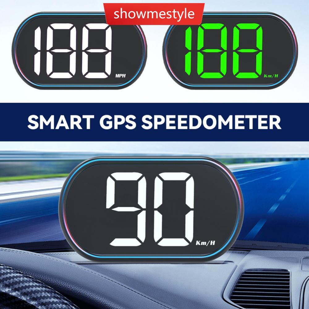 SMS Carro GPS HUD Cabeça Display Velocímetro Digital KMH/MPH Medidor De Velocidade Para Caminhão Plug and Play Peças De 