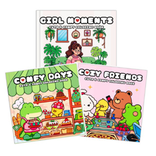 Girl Moments Coloring Book | Livro de Colorir com 40 Páginas Folhas Grossas - Gramatura 120g/m² em Oferta na Shopee