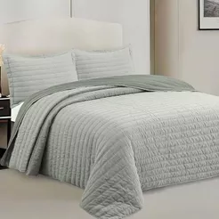 Jogo de Colcha Kit Cobre Leito Camesa 3 Peças Neo Rustik Queen 240cm x 260cm com Porta Travesseiros