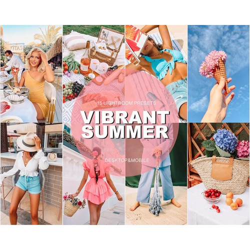 15  Lightroom Preset Vibrant Summer Verão Vibrante Blogguer