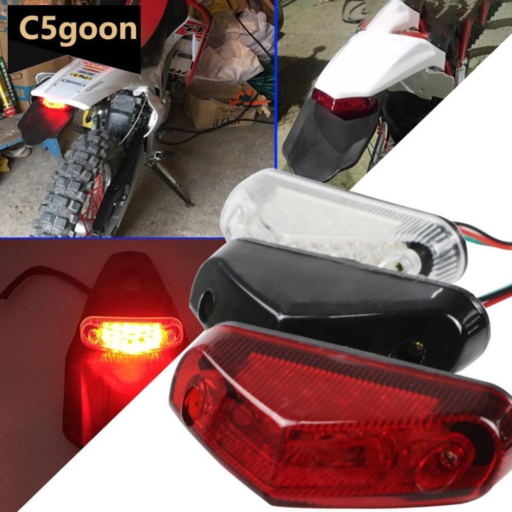 C5GOON 1Pc Universal Motocicleta DC 12V 12 LED Freio Parar Luz Da Cauda Indicadores De Sinal Lâmpada Moto ATV Bicicleta 