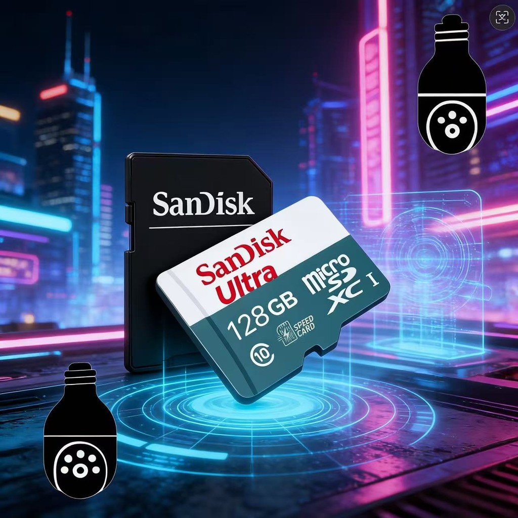 Cartão de Memória Micro SD 64GB 128GB 256GB  512GB Sandisk Velocidade Alta + Adaptador SD
