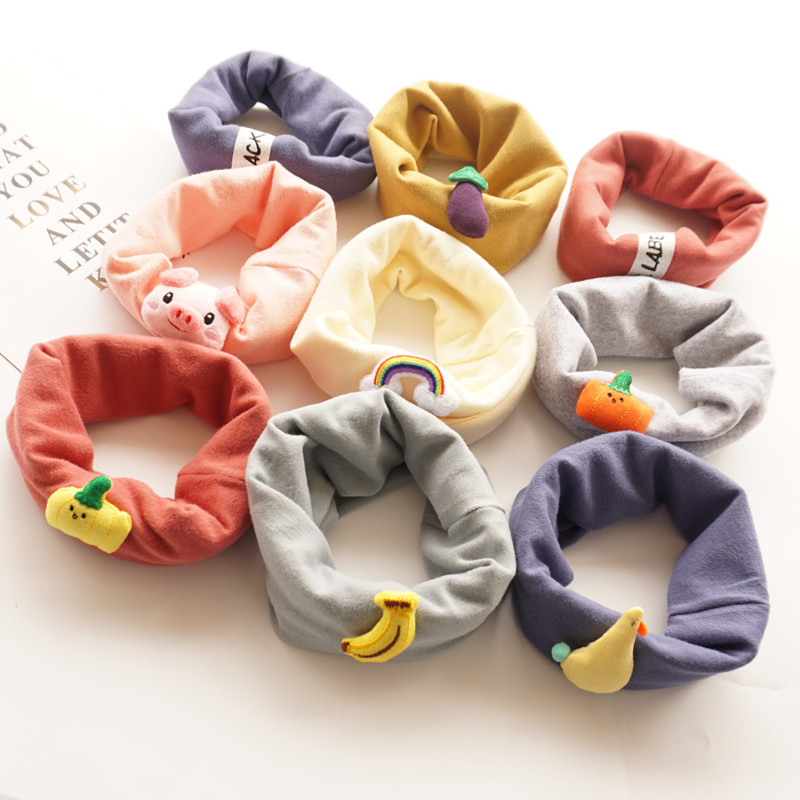 Ins versão coreana bonito babador do bebê cachecol quente puro algodão babador do bebê forma boneca crianças variedade c