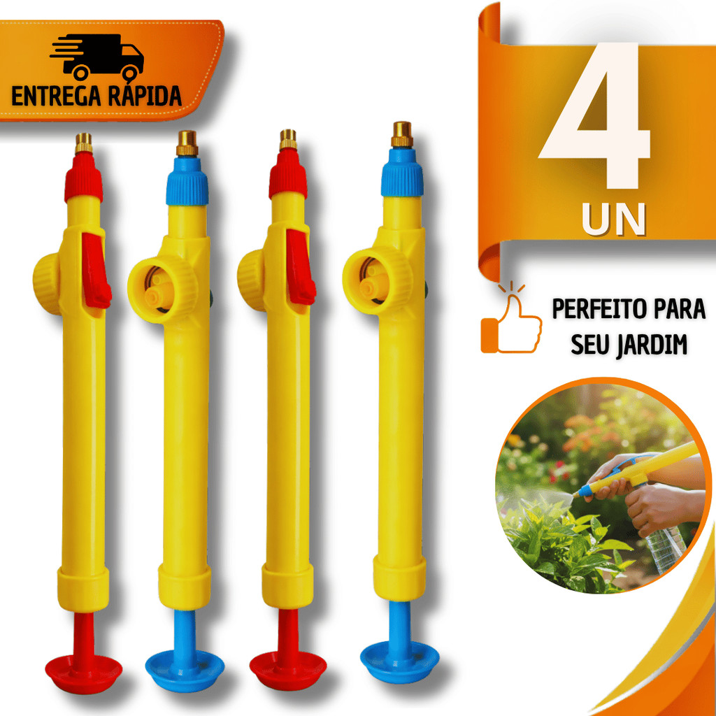 Kit Pulverizador Borrifador Ambientes Para Garrafas Pet Jardim Casa Multiuso Praticidade Utilidade