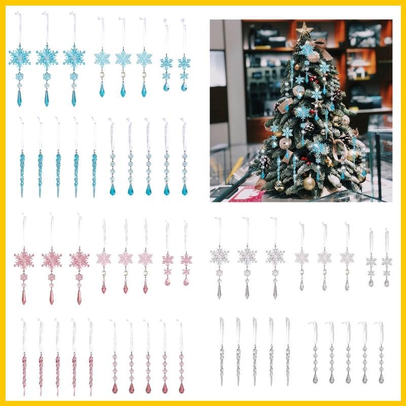 Melhor 18 Pçs Decorações Natal Floco Neve Pendurado Ornamento Festival Árvore e Festa Decora