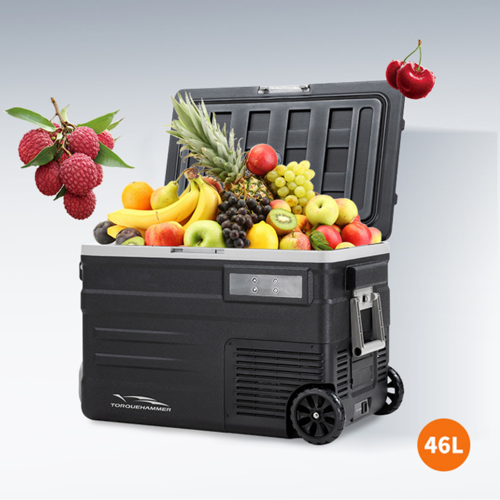 Mini Geladeira Portátil 46L com Tela LED Modo ECO Resfriamento Rápido para Viagem Camping VPL-3206