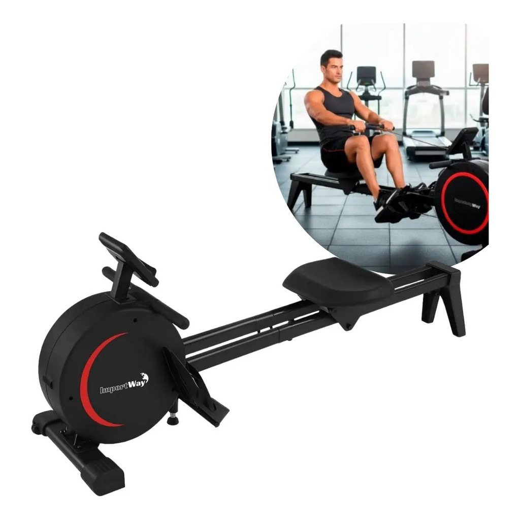Simulador de Remo Fitness Para Treino Completo Corpo Todo Baixo Impacto Até 150kg