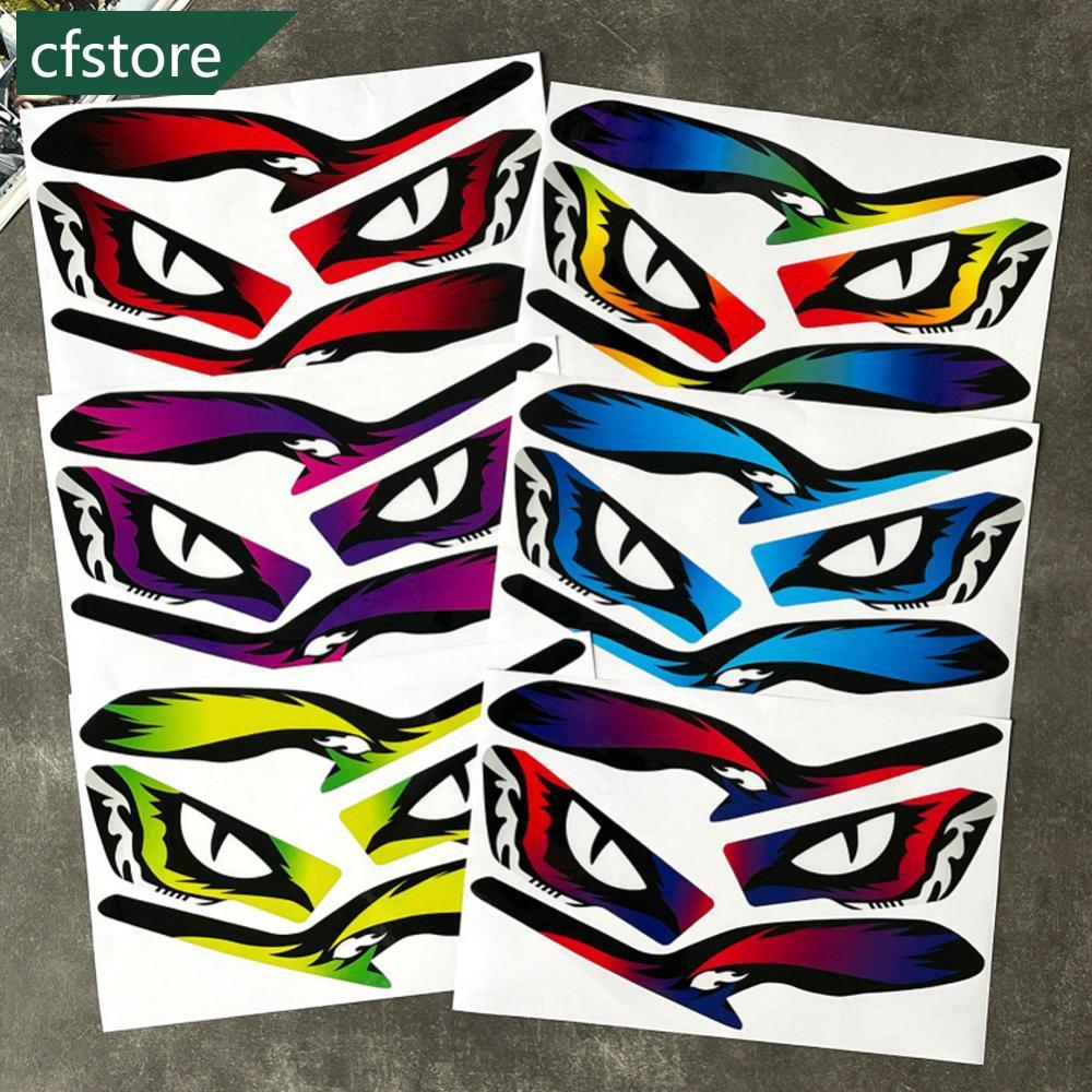 CFSTORE 4 Pçs/Set Motocicleta Farol Olho Decalque Adesivo Filme De Luz De Envoltório Protetor Para Honda ADV160 Modifica