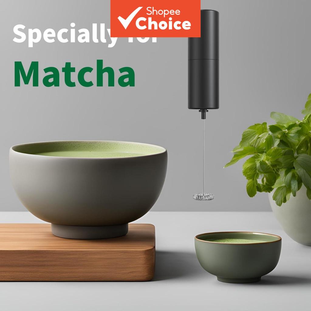 Kit Misturador Elétrico de Chá Matcha, Batedor Manual para Profissionais de Lattes de Matcha