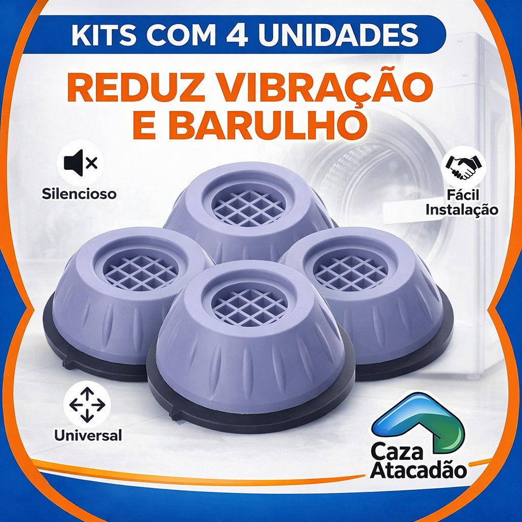 4 Pé Lava E Seca Secadora Geladeira Anti Vibração Fogão Máquina Lavar Frontal Nivelador 4 Peças