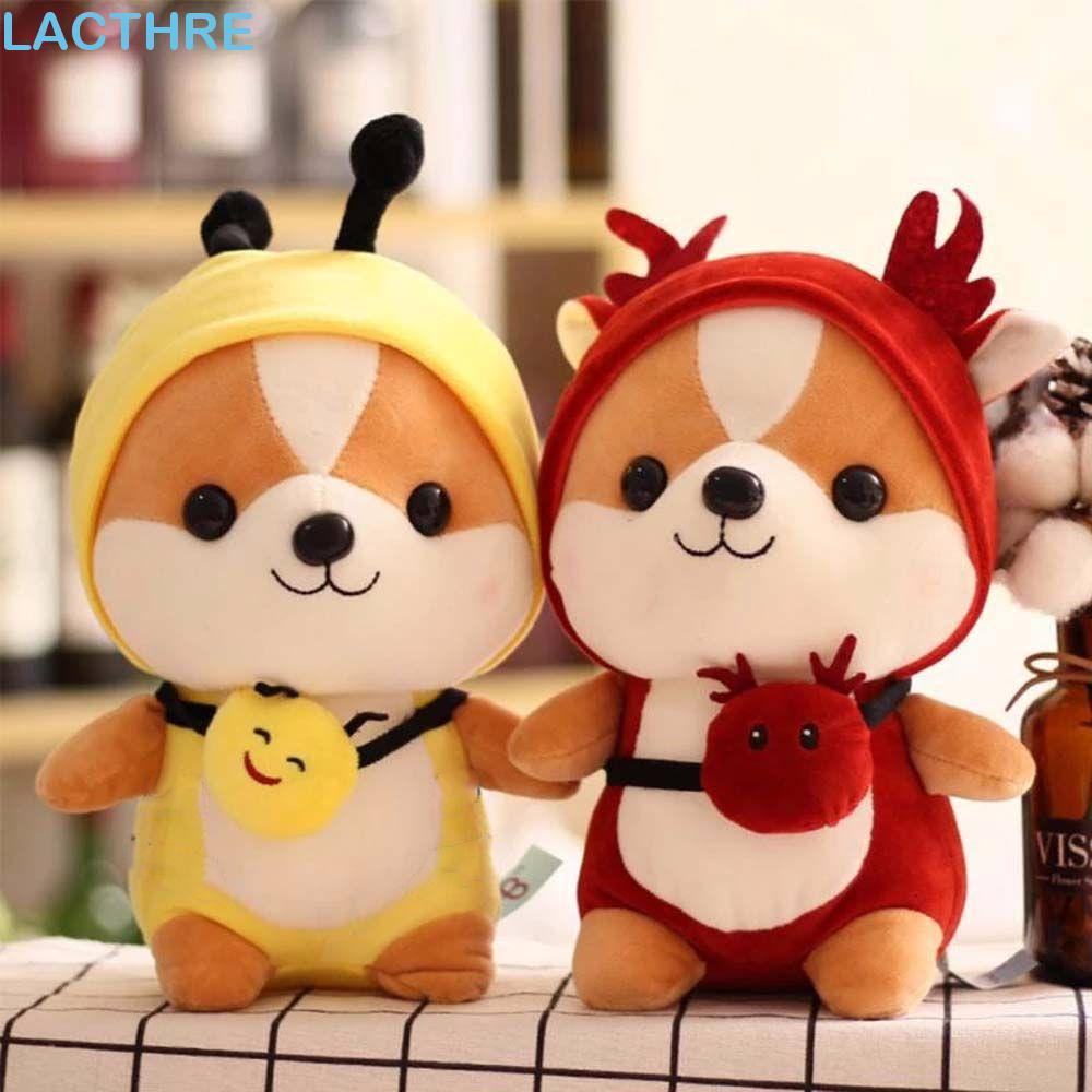 LACTHRE Shiba Inu Brinquedo De Pelúcia Boneca Infantil Abelha Bonito Animal Mutável Esquilo Criativo