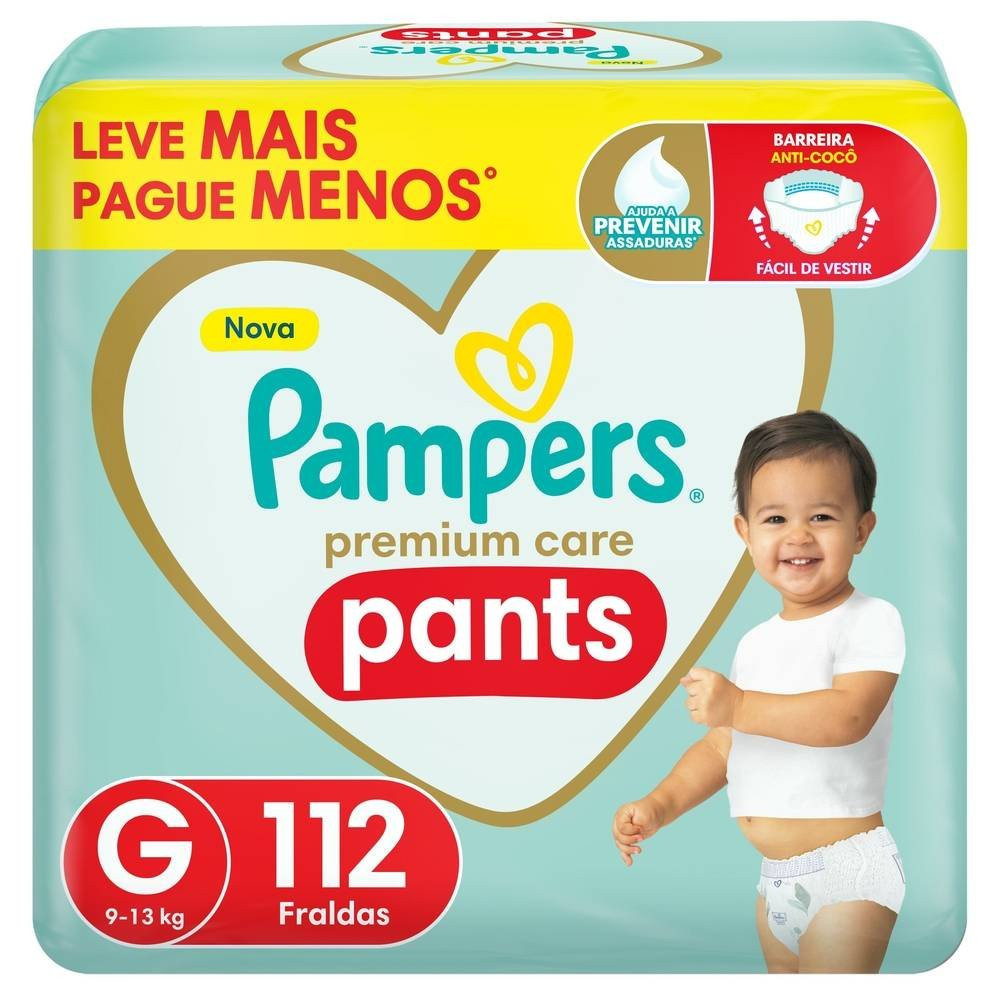 Fralda Pampers Pants Premium Care G 112 Unidades: Onde Comprar | BuscaProdutos