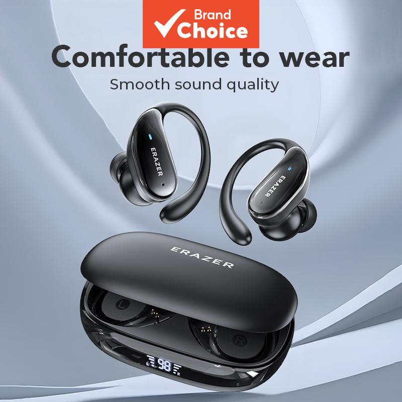  ERAZER XT80 Pro Fone de Ouvido Bluetooth 5.4 ANC Cancelamento de Ruído Fones de Ouvido Esportivos IPX7 Microfone de