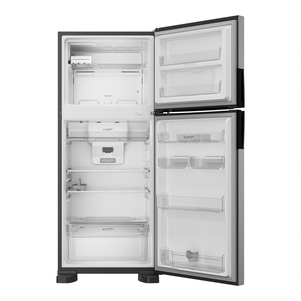 Detalhes do Geladeira Frost Free Duplex Consul Inox 410 Litros - CRM50LK