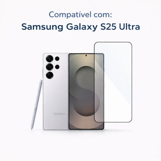 Película de Vidro Temperado Ultrashield para Samsung Galaxy S25 Ultra · HD · 9H · Tela Completa · com recorte para impre em Oferta na Shopee