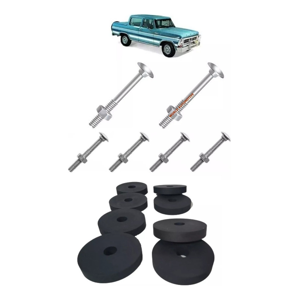 Kit Parafuso E Calço Caçamba Lata Ford F100 F1000 1971/1992