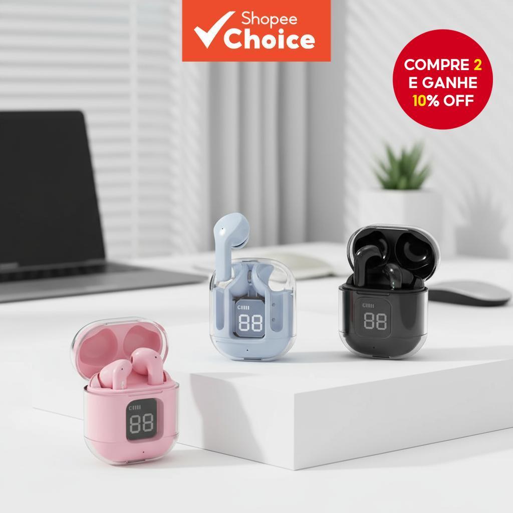  Fones de ouvido Bluetooth TWS Air31, fone esportivo sem fio, mini fones de ouvido com redução de ruído, à prova d'água,
